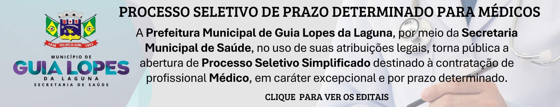 PROCESSO SELETIVO PARA MÉDICO
