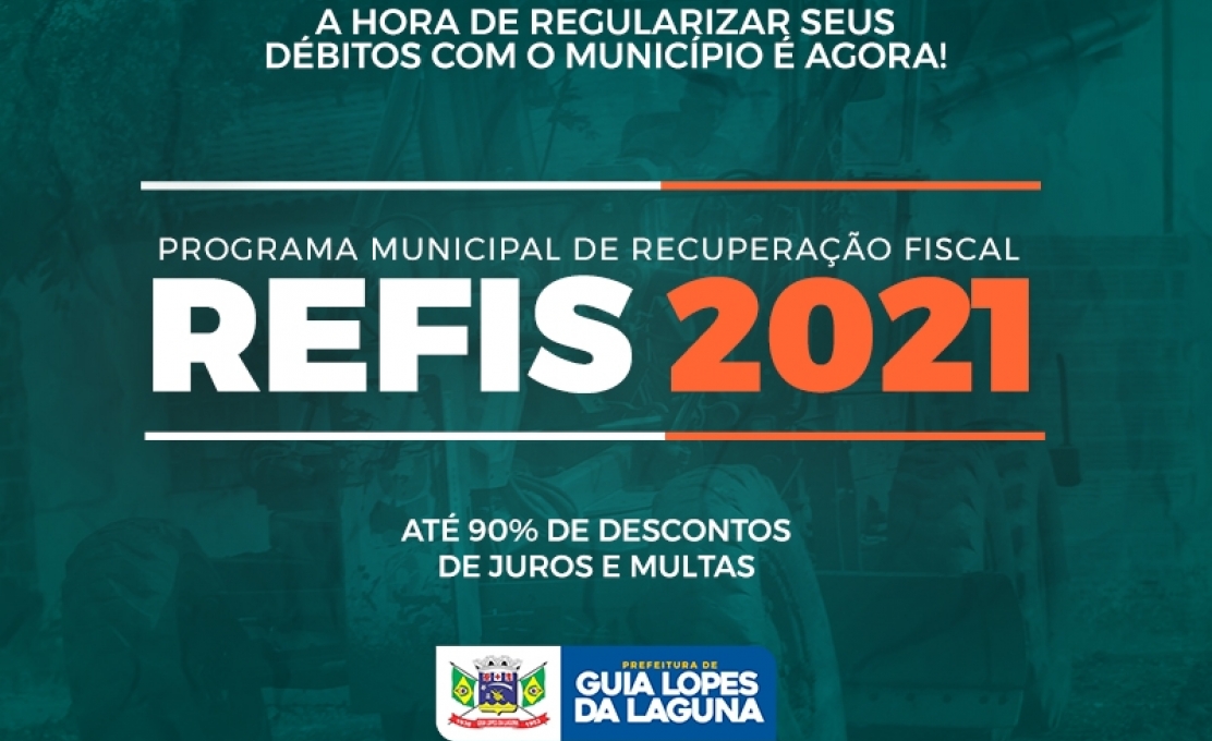 A Prefeitura de Guia Lopes lança o Programa de Recuperação Fiscal e Parcelame...